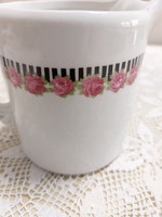 Rózsás porcelán szép kiöntő