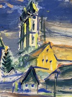 Tóvári Tóth István: Város, 1964