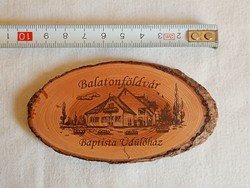 BALATONI emlék souvenir Hűtőmágnes - Balatonföldvár Baptista üdülőház