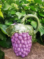 GRAPE CLUSTER ITALIAN WINE JUG