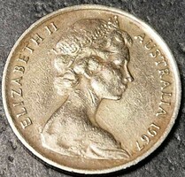 Ausztrália 5 cent, 1967.