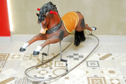 Retro csővázas hintaló  karácsonyra!