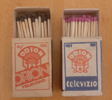 Retro 2 db Orion gyufa