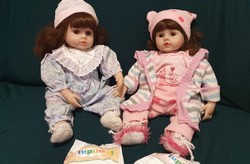 Együtt, vagy külön eladó 2 db élethű reborn jellegű baba, játékbaba