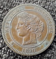 Francia  10 centimes 1890