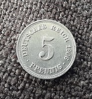 Német 5 pfennig 1906 A