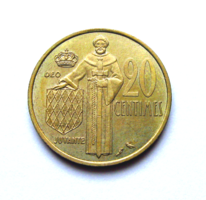 Monaco  - 20 centime  - 1974 - III. Rainier monacói herceg