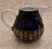 Kobaltkék porcelán kiöntő, kis kanna (M4860)
