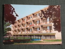 Képeslap,Harkány,Gyógyfürdő,Fürdő kórház,épület látkép, részlet,1971-