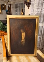 Éva Kárpáti's Painting! Brown Nude!