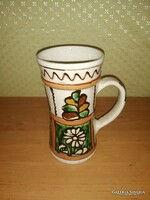 KORONDI kerámia korsó jelzett Józsa János 1978 (20/d)
