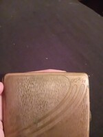Antik réz cigarettatartó cigarettatárca 'Gyulának 1905'