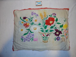 Kalocsai hímzett díszpárna huzat + tollal töltött párna