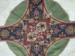 ANTIK KAUKÁZUSI KÉZIMUNKA KEREK ASZTAL TERÍTŐ 100 X 100 CM