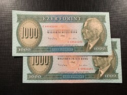 ***  EF állapotú sorszámkövető 1993-as "E" 1000 forint ***