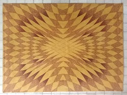 Op-Art szőnyeg (retro,vintage)