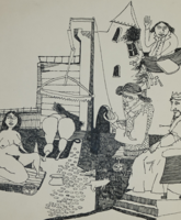 Szikszai Károly tusrajz