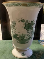 HERENDI INDIAI KOSÁR MINTÁS VÁZA, 23 cm magas! Ritka