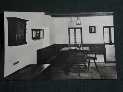 Képeslap,Kiskőrös,Petőfi szülőháza,szoba látkép,részlet, 1957-