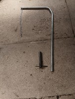 Egyedi Horganyzott bográcstartó rúd  50 x 100cm bogrács tárcsalap grillrács tartó tűzrakó hoz