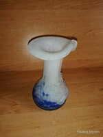 Muranoi üveg kála váza - 17 cm magas   (26/d)