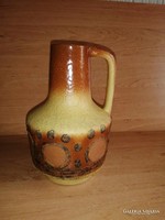 Német iparművész kerámia füles váza - 19 cm magas -  (26/d)