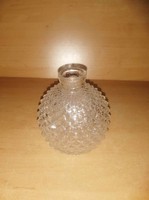 Bohémia rücskös, bütykös üveg gömb váza - 8,5 cm magas (5/d)