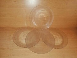 Brazil üveg lapostányér - 4 darab egyben - átm. 23 cm (37/d)
