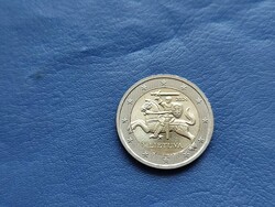 LITVÁNIA 2 EURO 2024 LÓ! UNC! BIMETÁL! RITKA!