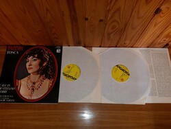 Puccini - Tosca 2xLP + booklet - LP Bakelit vinyl hanglemez
