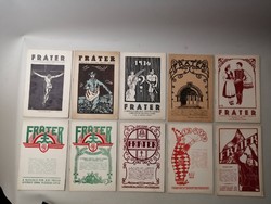 FRÁTER (10 DB)  - A MISKOLCI KIRÁLYI KATOLIKUS FRÁTER GYÖRGY GIMNÁZIUM IFJUSÁGI LAPJA