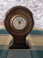 Antik jelzett porcelán házas kandalló óra