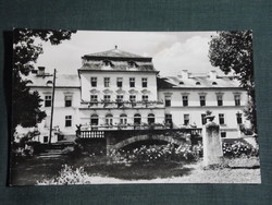 Képeslap,Kőszeg, SZOT üdülő, Festetics kastély látkép,részlet, 1961-