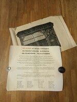 Politikai plakát az aradi vértanúk emlékére készülő emlékmű felállítására