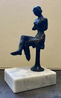 Antik  , különleges , art deco  női torzó bronz szobor  !