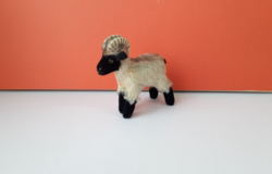 Eredeti STEIFF antik kőszáli KECSKE vintage kabala figura SNUCKI goat plüss !!