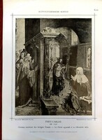 F. Bruckmann művészeti nyomat !Frey-Carlos műve !Krisztus megjelenik a szent asszonyoknak !