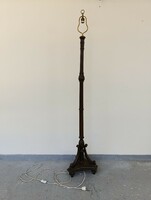 Antik ónémet bútor faragott fa álló lámpa állólámpa búra nélkül 547 9274