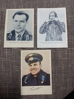 Kèpeslap postatiszta Sztyepanovics Tyitov, Jurij Alekszejevics Gagarin,3db postatiszta