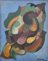 Kiss Mihály B. - Shell 1979, painting with Original Guarantee!