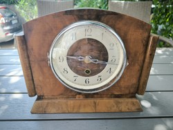 Art Deco kandalló óra asztali óra Könyvtár óra néma óra. Junghans Német Óra Videó ís !