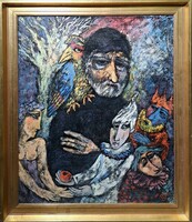 Беляшин: Varázsló (olaj) - 1980-as évek, modern orosz - Belyashin (Beljásin) - Chagall inspirálhatta