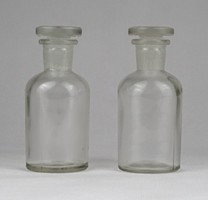 1B265 Régi dugós gyógyszertári 50 ml patika üveg 2 darab