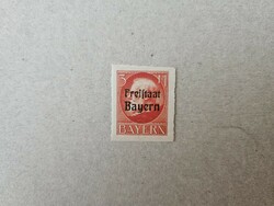 1919-es 3 márka Bayern, Bajorország vágott bélyeg **