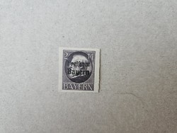 1919-es 2 Márka Bayern,Bajorország vágott bélyeg **