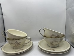 Rosenthal Winifred porcelán teás csészék, 4 db,15 x 10cm. 6860