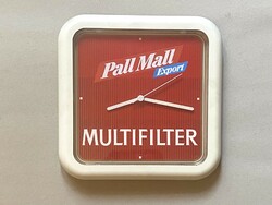 PALL MALL JUNGHANS GERMANY MULTIFILTER RETRO MŰANYAG CIGARETTA REKLÁM FALI ÓRA