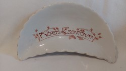 "Kérem a csontokat!" antik porcelán tálka
