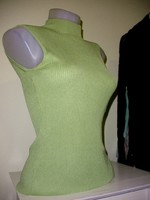 100% selyem pulóver, v.zöld