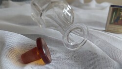 Kalsbad feliratos antik likőrös üveg